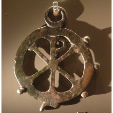 Pendant, chi-rho symbol inside a circle